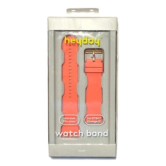 NIB Heyday Coral Replacement Bracelet Watch Band/Fitbit Charge 3 fits 145mm/210‎ - Picture 3 of 4